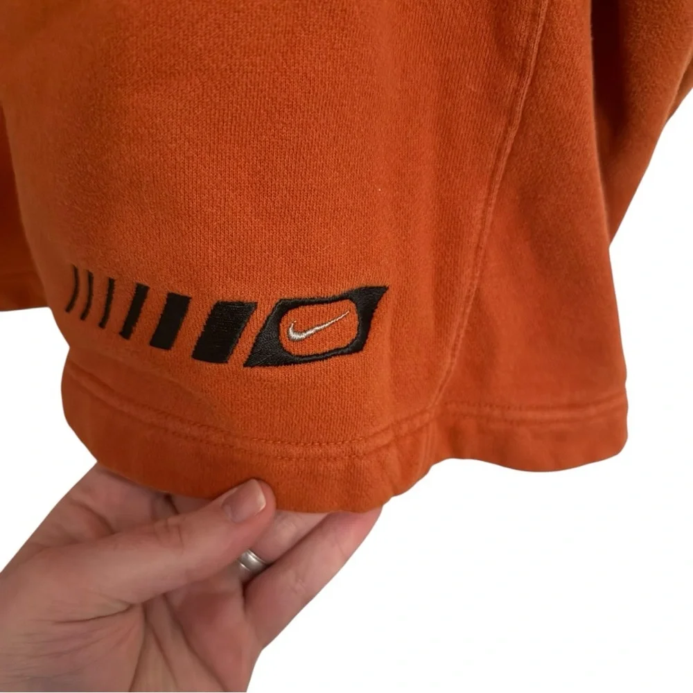 Nike Vintage Y2K Burnt Orange One Quarter Zip Pullover Sweatshirt Swoosh Mens XL - Picture 6 of 7